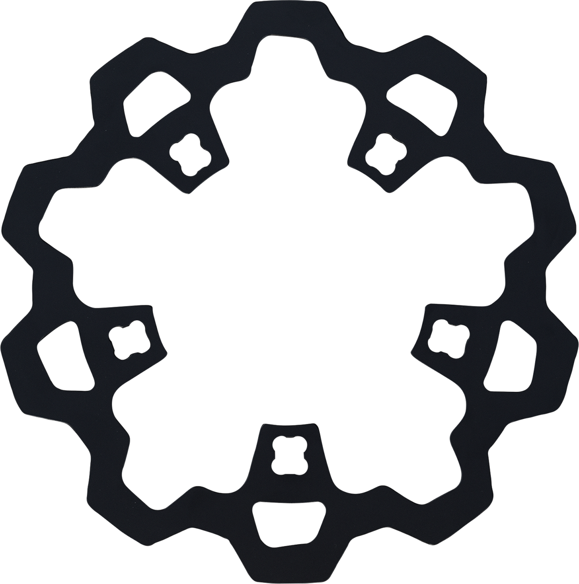 LYNDALL RACING BRAKES LLC Rotor with Gas Slots - Prodigy/Enforcer - Black - 11.8" 3-231-2