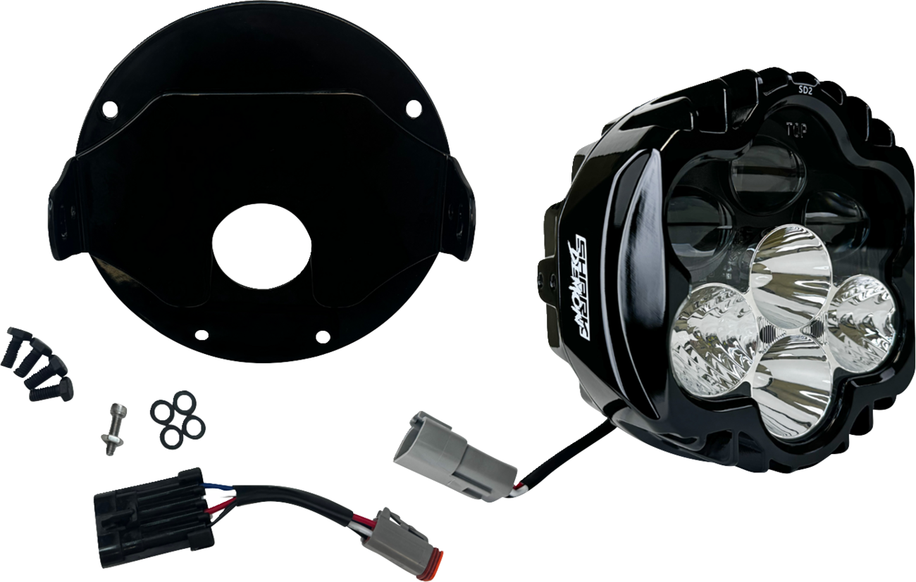 CUSTOM DYNAMICS Shark Demon* 2 Headlight - Low Rider ST SD2-LRST-W