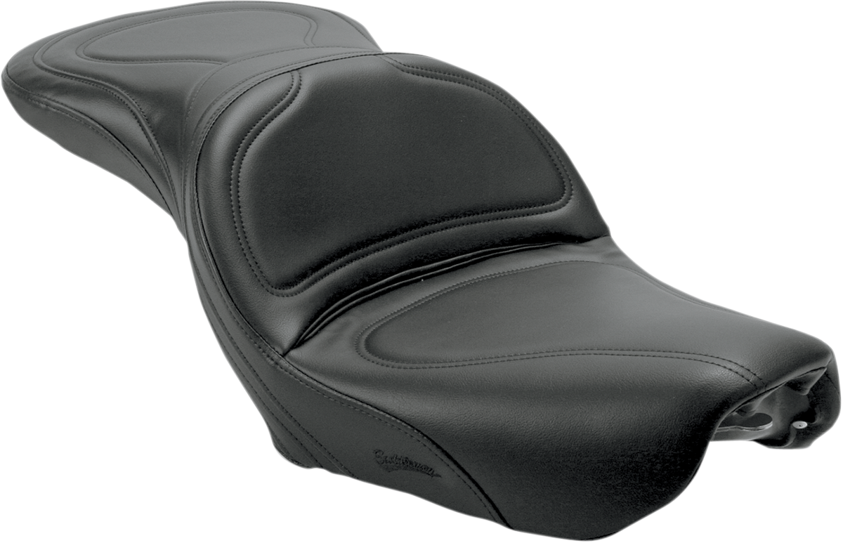 SADDLEMEN Seat - Explorer* - Without Backrest - Stitched - Black - FXDWG '04-'05 804-05-0291