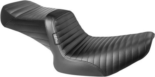 LE PERA Tailwhip Seat - Pleated - Black - FXR '82-'94 L-588PT