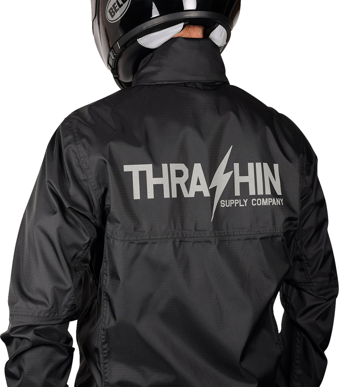 THRASHIN SUPPLY CO. Waterproof Mission Rain Jacket - Black - Medium TMJ-15-09