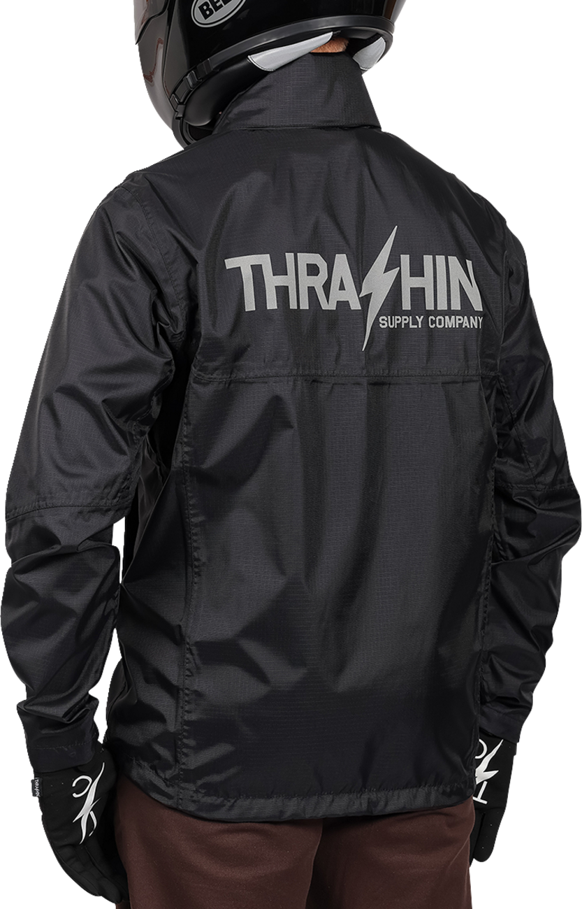 THRASHIN SUPPLY CO. Waterproof Mission Rain Jacket - Black - XL TMJ-15-11