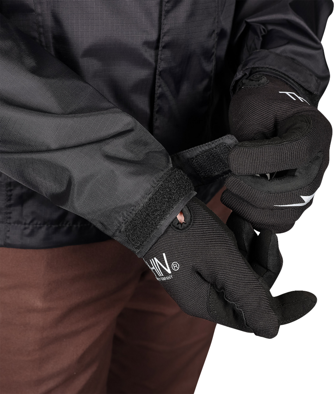 THRASHIN SUPPLY CO. Waterproof Mission Rain Jacket - Black - XL TMJ-15-11