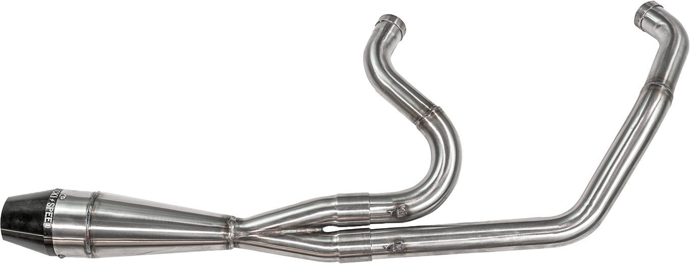 2in1 M8 Softail Shorty Pipe Brushed Ss