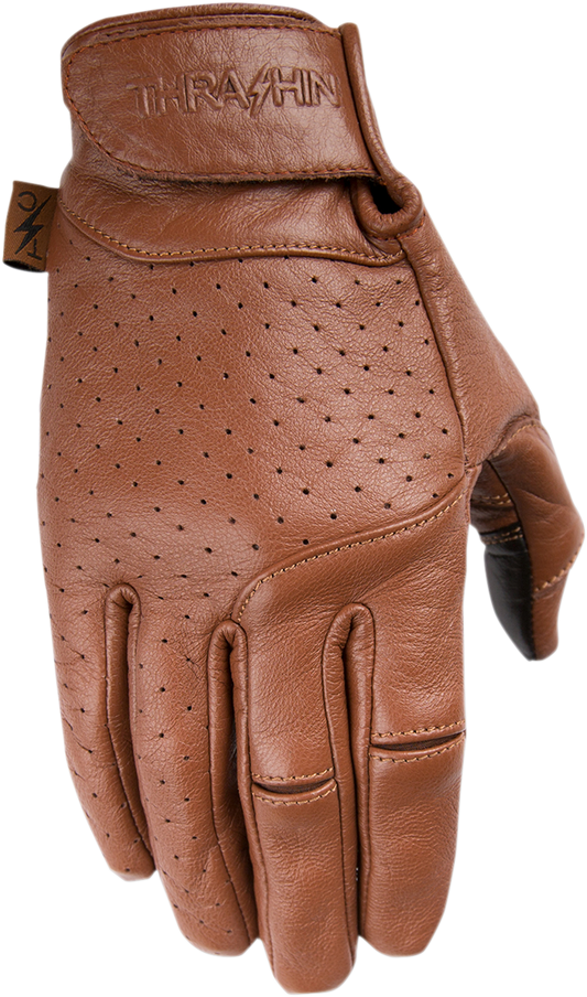 THRASHIN SUPPLY CO. Siege Leather Gloves - Brown - Small TSG-0000-08