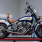 Indian Scout Shorty Brushed Ss W/ Blk End Cap