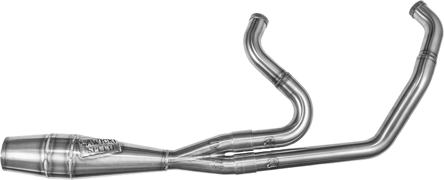 2in1 M8 Softail Shorty Cannon Brushed Ss