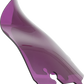 KLOCK WERKS Kolor Flare* Sport Windshield - 6-1/2" - Purple - FLH KWW-01-0687