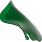 KLOCK WERKS Kolor Flare* Windshield - 6-1/2" - Green - FLH KWW-01-0698