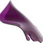 KLOCK WERKS Kolor Flare* Windshield - 6-1/2" - Purple - FLH KWW-01-0700