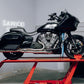 Indian Challenger Full Length Brushed Ss W/ Blk End Cap
