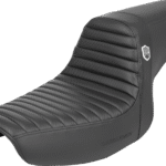 SADDLEMEN Pro Series SDC Performance Seat - w/o Backrest - Tuck-n-Roll/Carbon Fiber - Gripper - FXR '86-'94 SC88209T