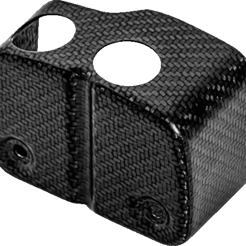 SADDLEMEN Coil Cover - Carbon Fiber - Gloss Black CF-899-04-001