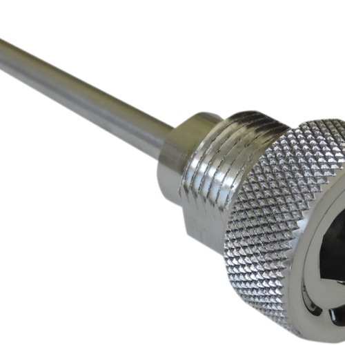 ACCUTRONIX Transmission Dipstick - Knurled - Chrome - Big Twin TDS01-KC