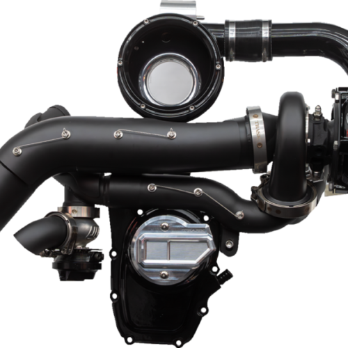 TRASK Tornado Turbo Kit - Stage 2 - Black with Black Aluminum - Gen 2 M8 TM-7620-BK